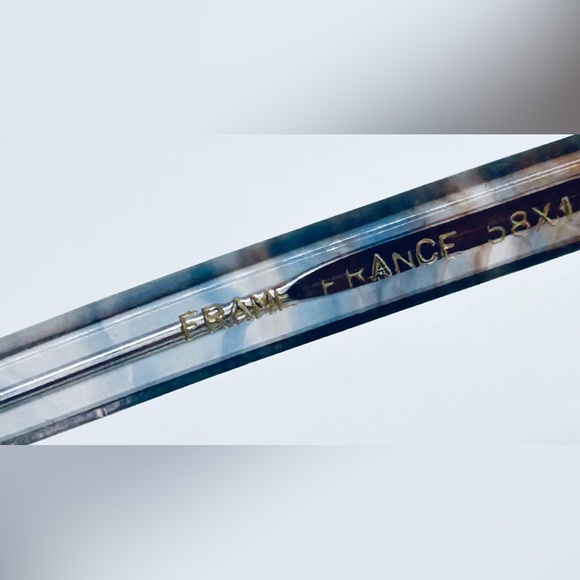 Vintage Sterling Optical Ilona Brown Gray Oval Sunglasses France Frames Only - Picture 8 of 9